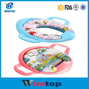 Mix Color Child Toilet Mat Kid Backrest Potty Pad Toilet Seat Baby Anti-Slip Clean Protection Supplies