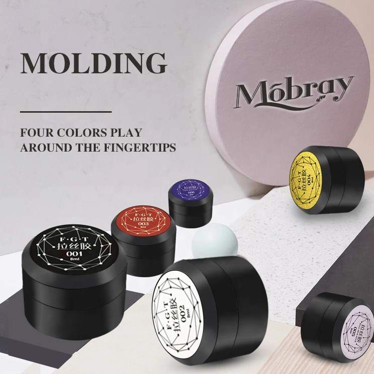 Mobray nail art painting UV gel polish line 6 colors Spider gel