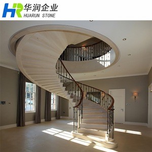 Moca Cream Beige Limestone Stair Step Treads