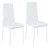 Import Modern 1+6 Dining Room  Set  Kitchen Room Rectangular Tempered Glass Table And  6 pcs white Chairs from China