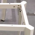 Modern 4 Seater Workstation Metal Frame Office Table Desk Leg cross-shaped Face To Face Workstation 4 Person Computer Desk Base