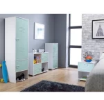 Modern Childs Room Cabinet Kids Wardrobe Design Metal Locker 2 Door Wardrobe