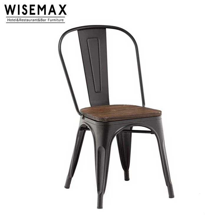 Modern Commercial Restaurant Furniture Vintage Industrial Style Bistro Cafe Retro Stackable Dining tolix metal chair