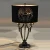 Import Modern design hotel restaurant luxury black metal table lamp from China