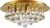 Import Modern Elegant Round Crystal Chandelier Ceiling Light 42 Droplets 4 Lamp Holder Reflective Golden Base from China