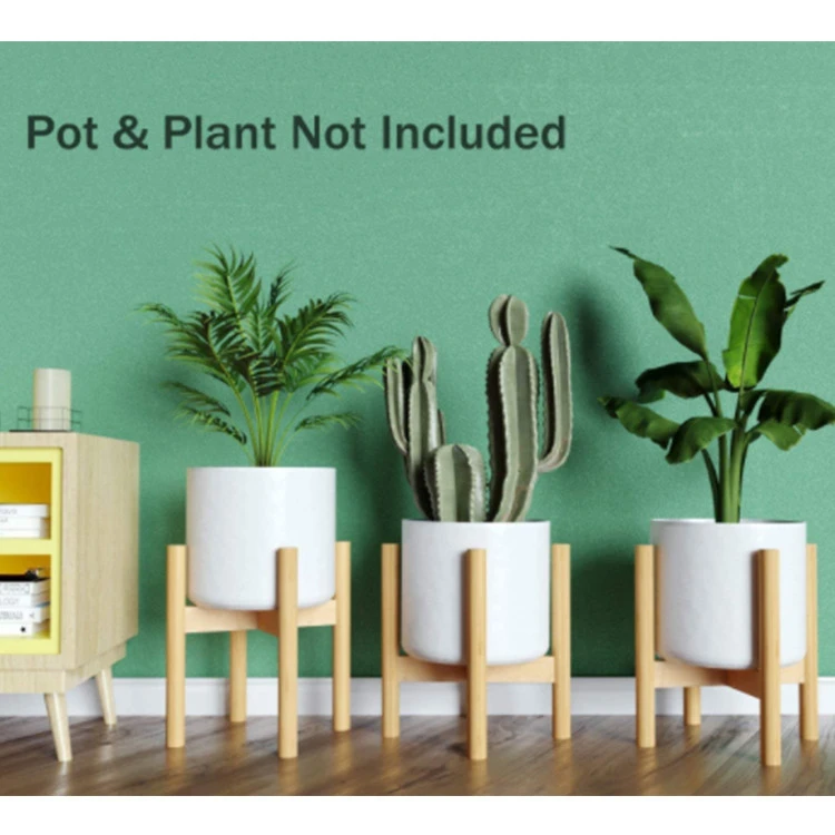 Modern natural plant stand display flower pot stand suitable for house plant home decoration