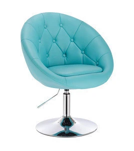 Modern PU Salon Chair With Chrome Base Adjustable Barber Chair