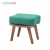 Import Modern Square shape fabric wooden stool ottoman bedroom  furniture for home from China