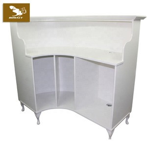 Modern white beauty nail salon reception desk for salon BM-R107