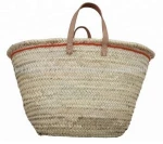 MOROCCAN Market Shopping Straw POM POM Baskets