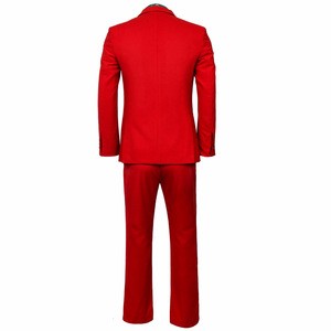 Movie Joaquin Phoenix Joker Cosplay Costume adult Arthur Fleck Red Suit Uniform Men Halloween Business Suit Clown Costume