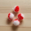 Mrq-3 Fur Plush Colorful 20mm Pompon Glitter Tinsel Pompom Ball For Christmas Party Wedding Supplies