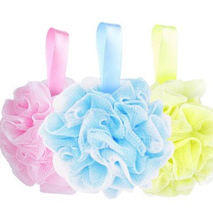 Multi color beauty cleaning bath sponge puff loofah