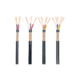 Multi Core Flexible Armoured Signal Wire, RVVP Shielded Cable 2/3/4/5/6/7/8/10 Cores Bare Copper PVC Insulated Control Cable