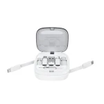 Multi USB Adapter Kit USB C to light Adapter Type-C to Type C Retractable Charging Cables with Phone Holder Card Storage Box Set