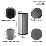 Multifunction 8 inch Knives Block Univers Storage Organizer Stainless Steel and Plastic Kitchen Knife Holder