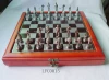 Multifunction small desk portable pewter piece adult chess game