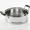 Multiple-use cookware pot double-deck food stainless steel steamer