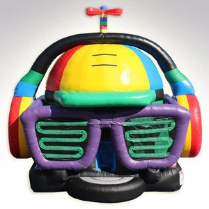 music dj disco dome inflatable jumper bouncer moonwalk bouncing castle bounce house,DJ inflatable bouncer with LED light