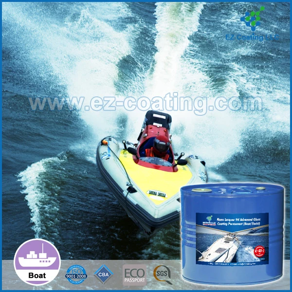 Nano hydrophilic ceramic liquid glass coating for industrial boat and yacht coating usage