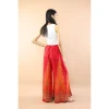 Napat Clothing Peacock Womens Palazzo Pants in Coral Red for Women