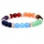 Import Natural gem healing crystal seven chakras 8mm agate tiger eye stone bracelet from China