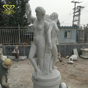 Natural Stone Garden Ornaments Famous Naked Woman Figure   Sculpture Statues Marble