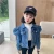 Import New arrival cartoon embroidered wholesale boutique baby Coats lovely kids girl denim jacket from China