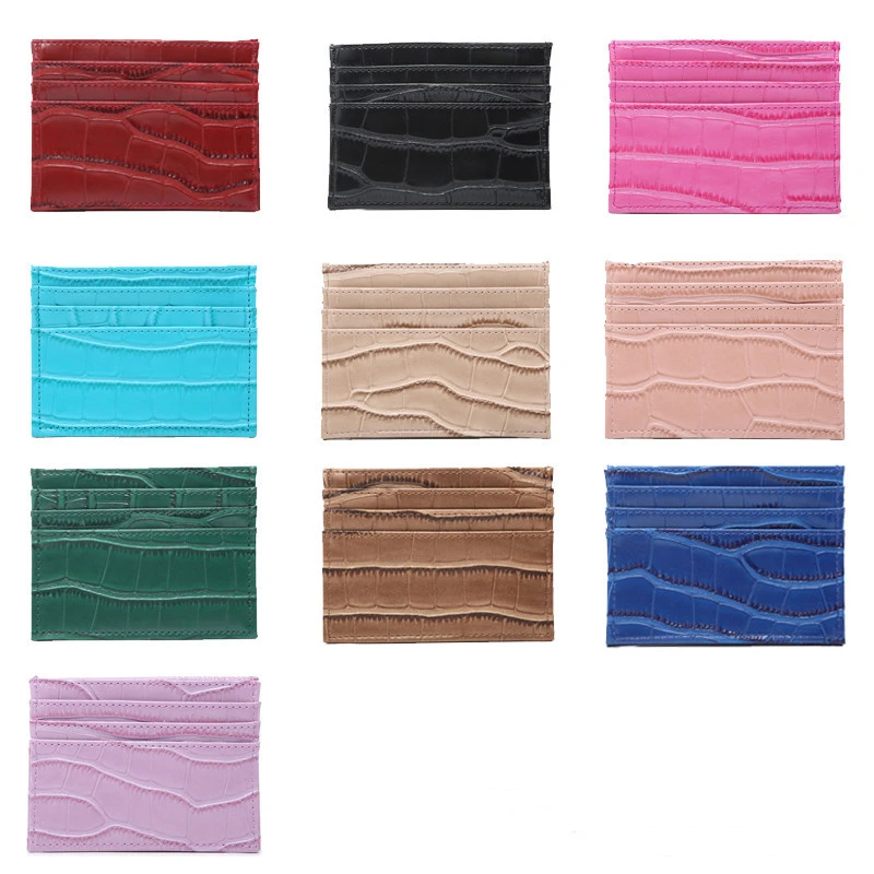 New Arrival PU Slim Wallet 14 Colors Available Ostrich Pattern Fashion Women Card Holder Wallet For Cards Cash