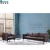 Import New brown leather Modern executive Office Space sofa set designs small office sofa furniture KD legs removable cushions from China