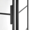 new design black frame glass shower door