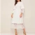 Import New design flared sleeve women dresses casual with lace hem from China