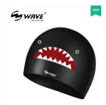 New Design Waterproof 100% silicone printing college swim caps
