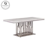 New designs furniture marble dinning table set modern