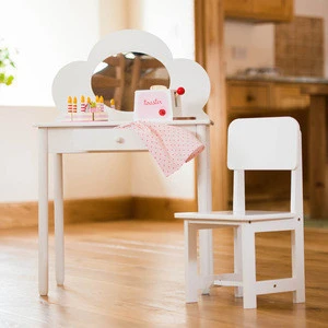 New hot sale good standard size hot selling dresser mini kids wooden mirrored dressing table furniture