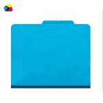 New Letter Size Dark Blue Pattern Pressboard Classification Paper File Folders With Fasteners