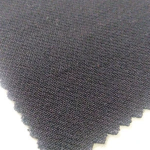 New modal textile supplier black brushed polyester rayon spandex fabric for suit
