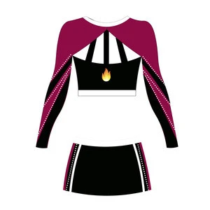 New product 2018 cheerleading uniform  wholesale Crop Top