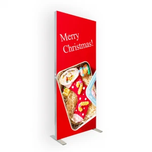 New Product Custom Christmas Convenient Photos Panel Slim Frameless Outdoor Fabric Light Box Advertising