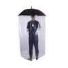New Strong waterproof walking stick straight rain full body umbrella with POE cloth