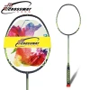 New style different colors  customized logo high quality badminton racket single