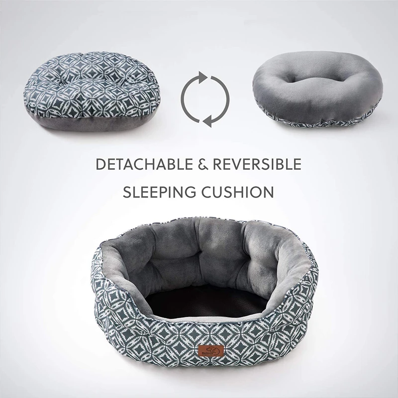 New style new pattern Foldable Luxury Pet Products round soft pet sofa bed