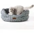 Import New style new pattern Foldable Luxury Pet Products round soft pet sofa bed from China
