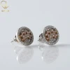 New Trendy Design Bling Bling VVS Moissanite Diamond Stud Earrings 925 Silver Screw Back Earrings For Men Women