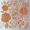 Newest design Flower Style Transparent plastic Painting Drawing Stencil