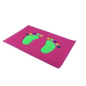 Newest Waterproof Anti-slip Foot Custom PVC Coil Material Roll Carpet Mat For Bath