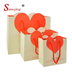 Newly Designed Coloured Eid Paper Gift Package Bag With A Heart Pattern