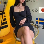 Nibber Harajuku Pure Knitting Full Sleeve Low Cut Dress Womens Office Lady Street Casual Wear Black Basic Bodycon Mini Dresses
