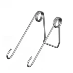 Nickel plated spring steel tube lock pin push button spring clip adjustable torsion spring
