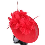 Noble Temperament Horse Racing Festival Feather Fascinators Hat For Ladies For Family Party Family Gathering Home Party